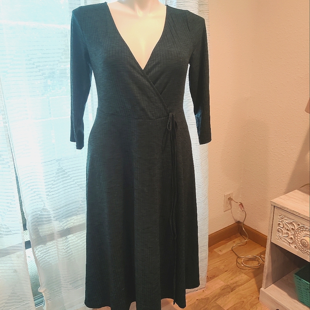 Torrid Green Marbled Knit Dress - Size 12